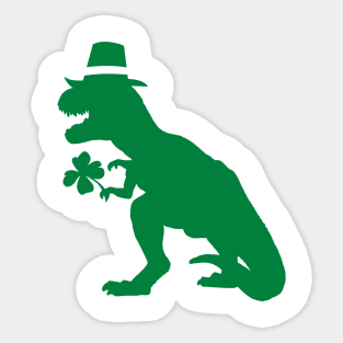 Irish T-Rex Sticker